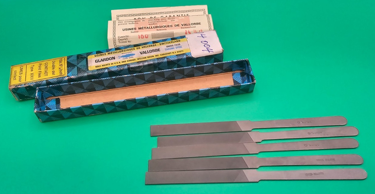 VINTAGE GLARDON-VALLORBE SWISS NEEDLE PILLAR 5 1/4 inch Type XXII 5pcs