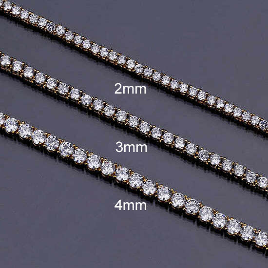Womens Certified VVS Moissanite Tennis Bracelet 925 Silver