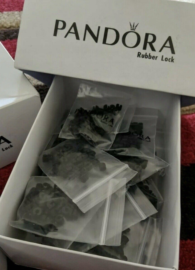 Lot of 50 Pandora Silicon Rubber Clip Stoppers Lock US Store New 100% Authentic