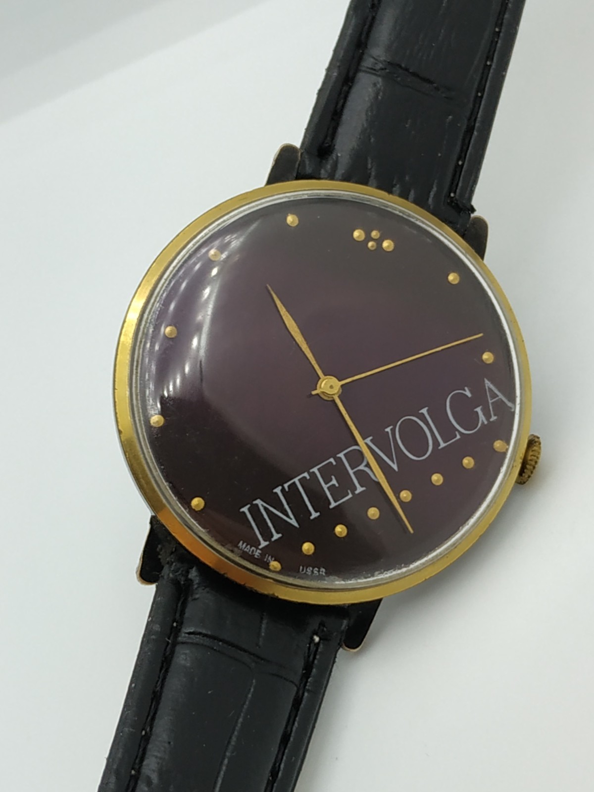 Men’s Vintage Watch Zarya SEKONDA INTERVOLGA USSR Mechanical Retro Soviet Dress