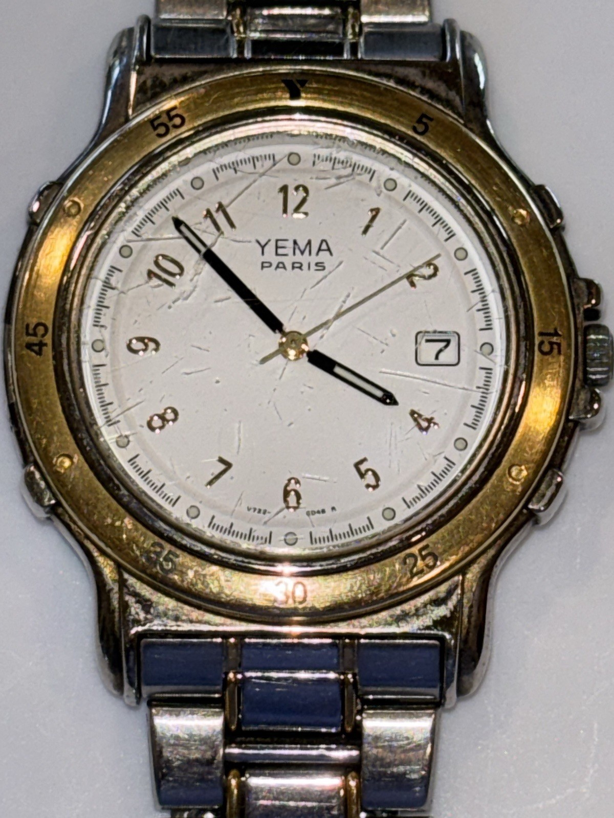 YEMA PARIS Men’s Quartz Watch 30 YE245 V722 3/ATM St Steel Back