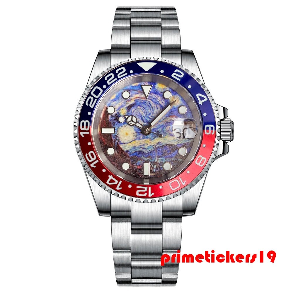 Tandorio Full Lume Starry Sky Dial Date NH35 Men’s 40mm Automatic Watch Sapphire