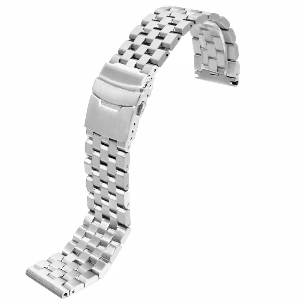New 18 20 22 24mm Metal Watch Band Premium Solid Stainless Steel Watch Straps