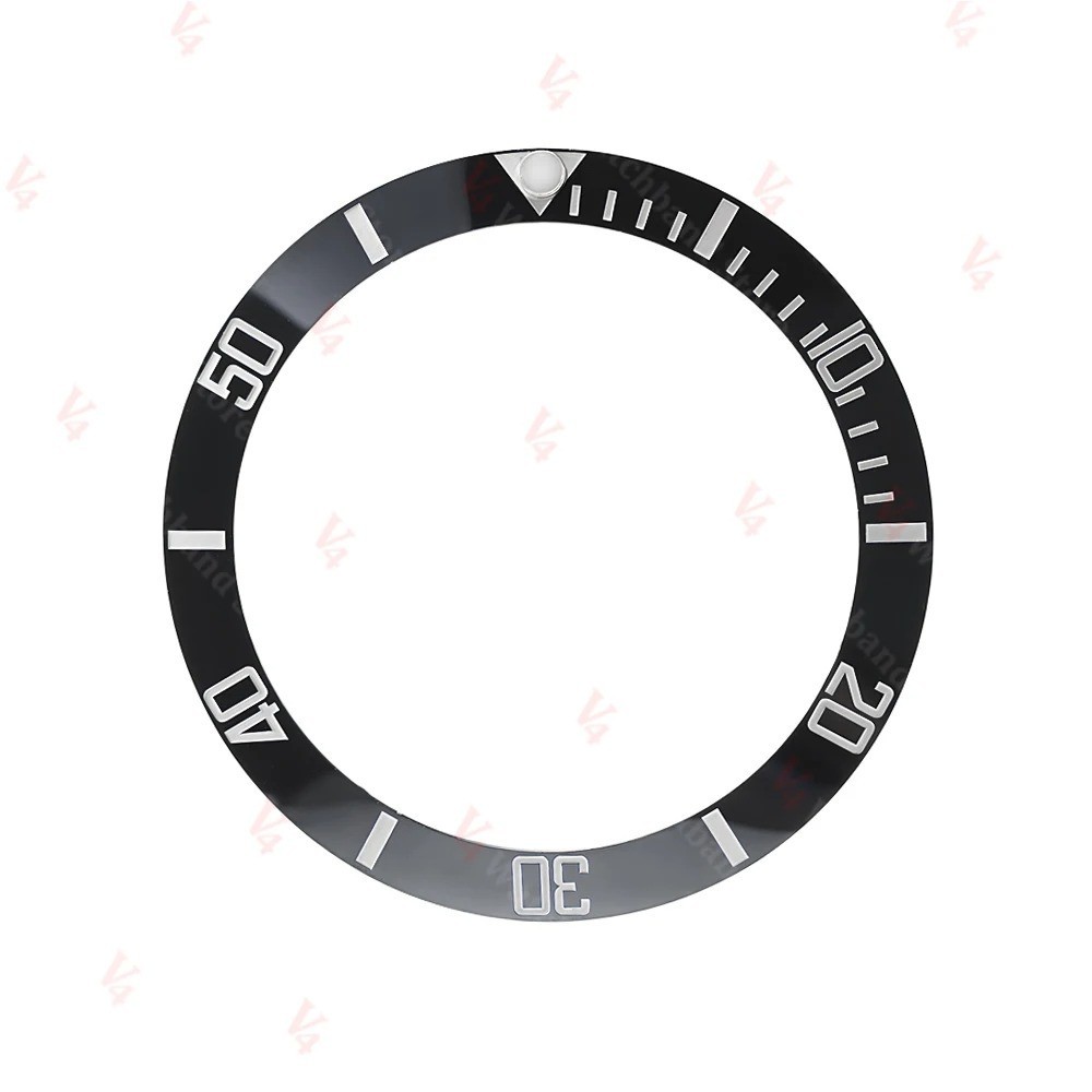 38*30.5mm Ceramic Alloy Watch Bezel Insert Ring Slope for NH35/36 GMT Diving 40m