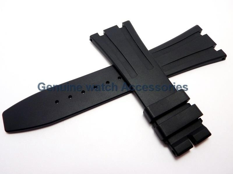 AUDEMARS PIGUET ROYAL OAK BLACK RUBBER SILICON(26mm X 18mm) STRAP BAND BRAND NEW