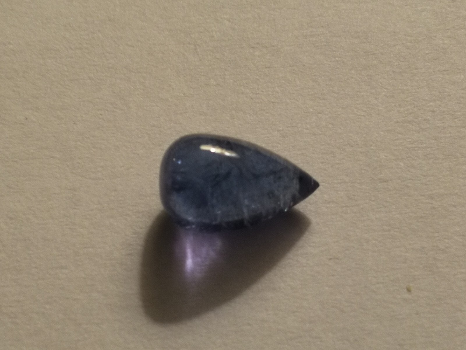 2.85 Carat Natural Tanzanite Drop Cabochon, with GLI Report