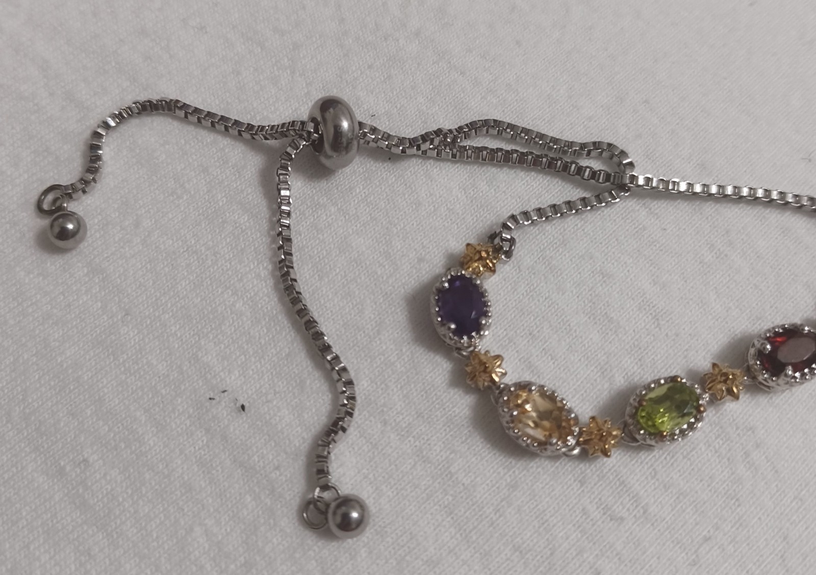 Beautiful STS Sterling Silver & Gemstone Necklace, +Gemstone STS KARIS Bracelet