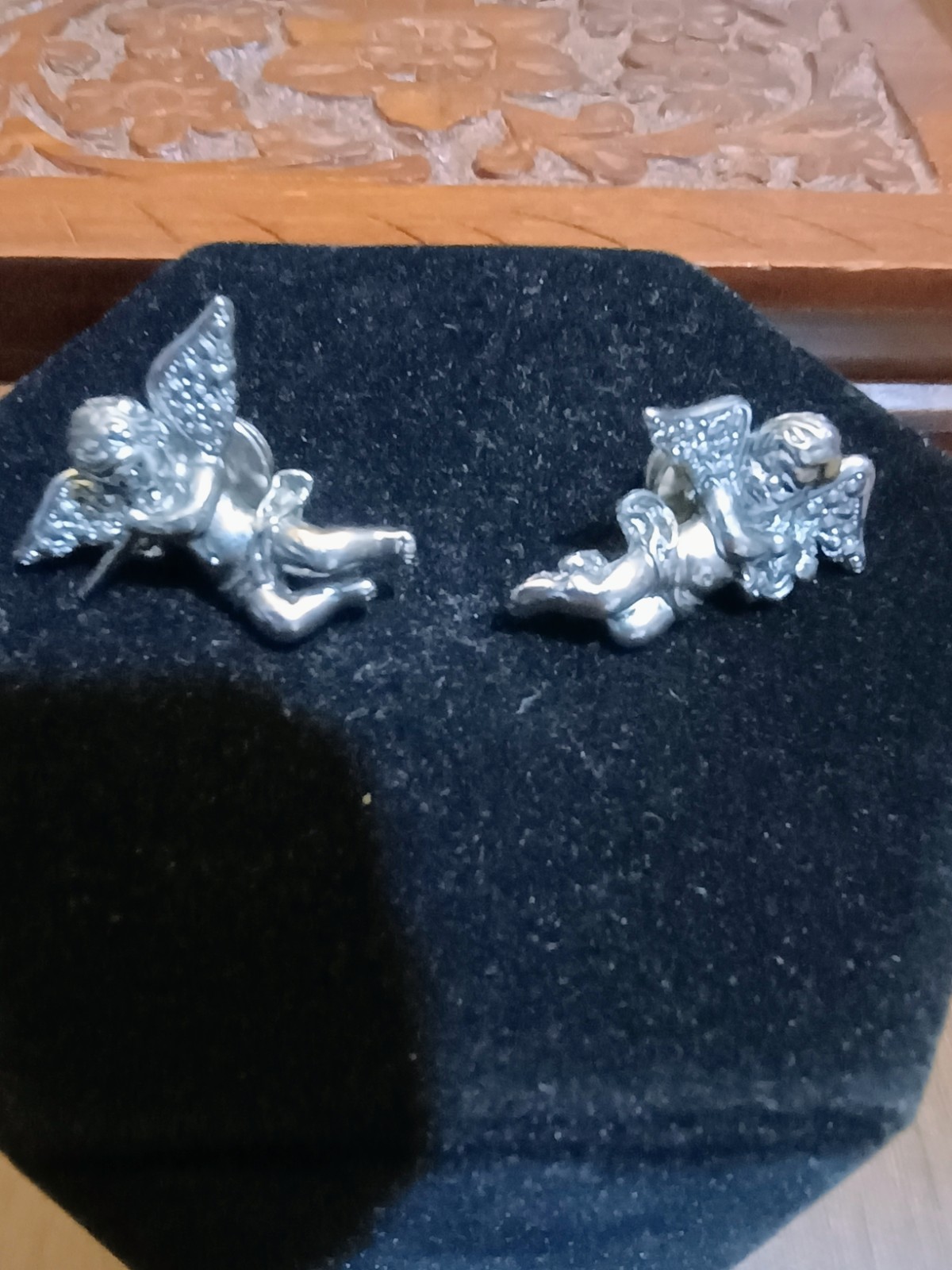 Angel Theme Pin Lot Gold & Silver Tone Metal Clear Rhinestone