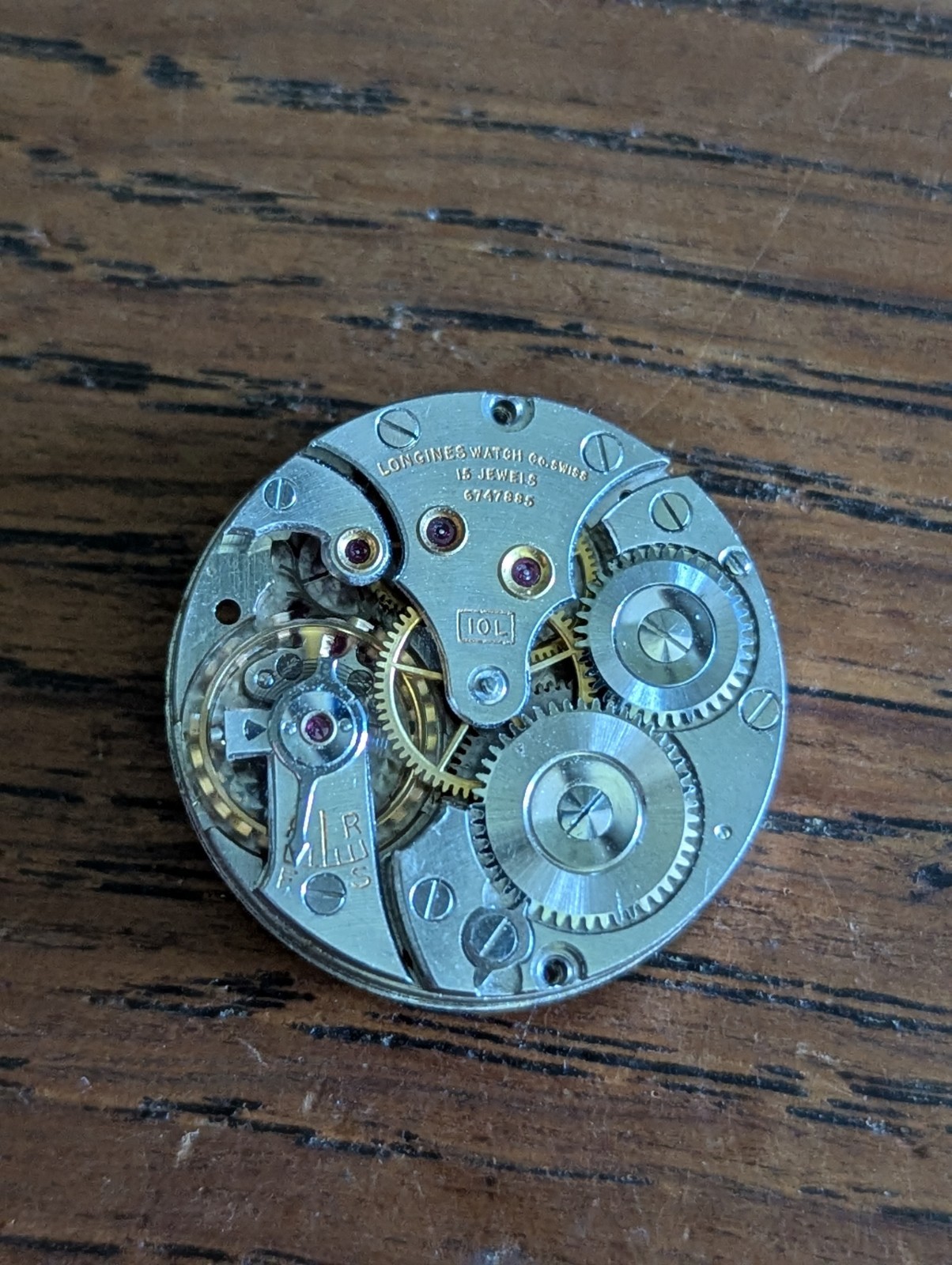Longines 10L, 10.68Z Watch Movement, Working, Vintage Longines Movement #S502