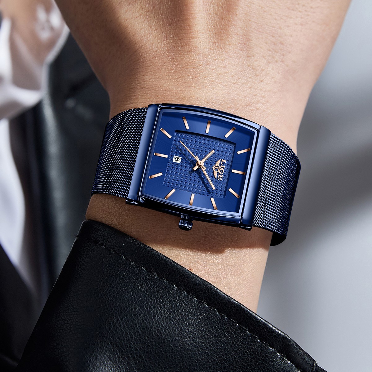 2026 Ultra-thin Men Watch Quartz Date Luminous Waterproof Business Wristwatch