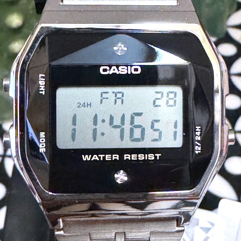 CASIO A159WAD-1D Diamond Series Digital Watch