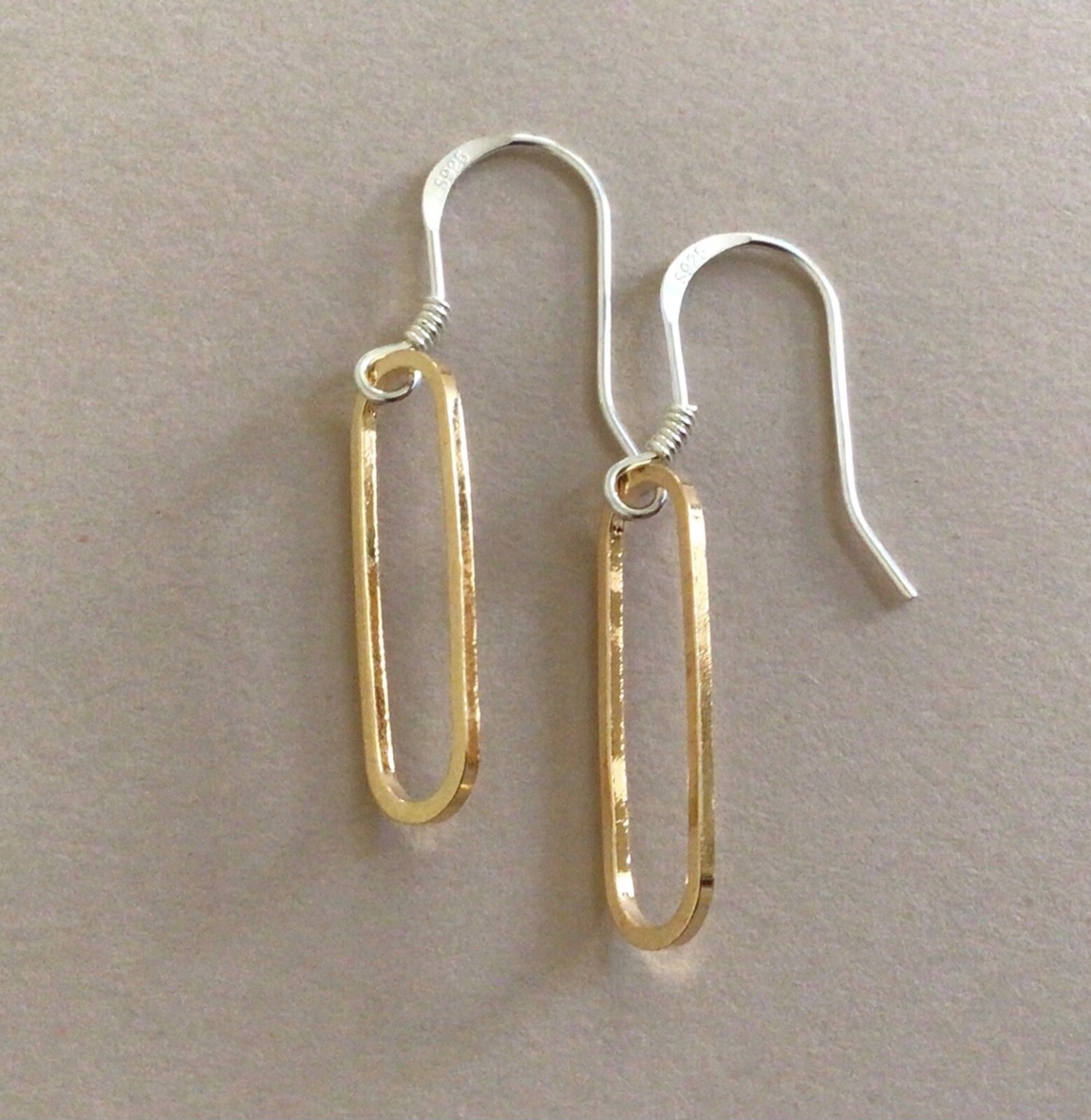 HANDCRAFTED SUNDANCE CHARM LINK EARRINGS HANDMADE SIMPLE ARTISAN JEWELRY