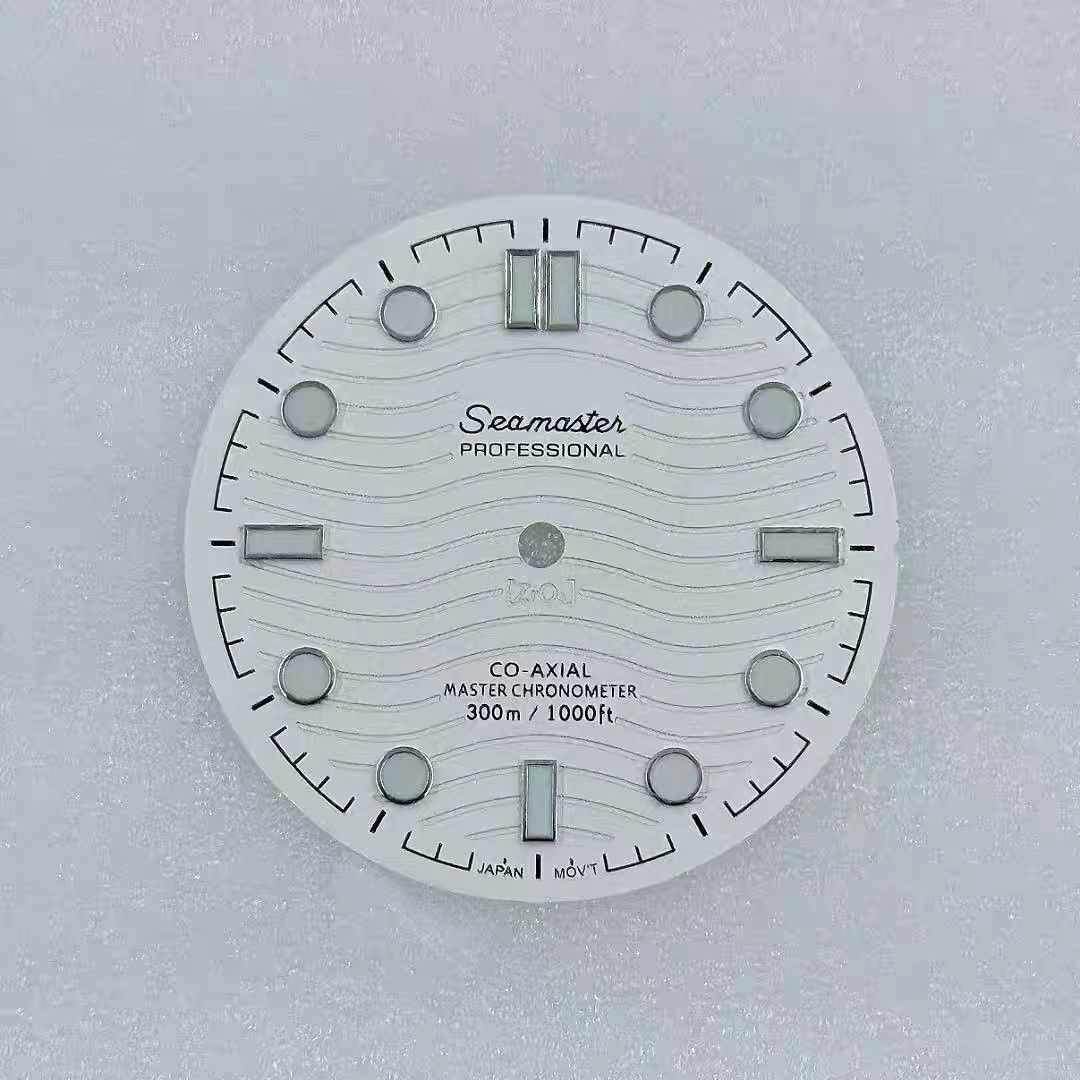 New Seiko white NO calenda Seamaster 300m dial 31mm, suitable for NH35 movement