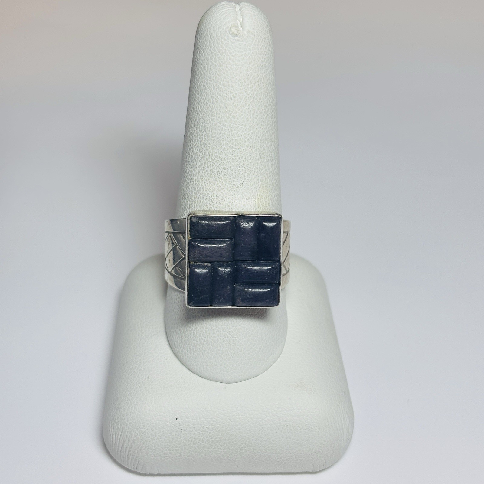 DTR Jay King Sterling 925 Silver Amethyst Square Ring Sz 10.75-.31