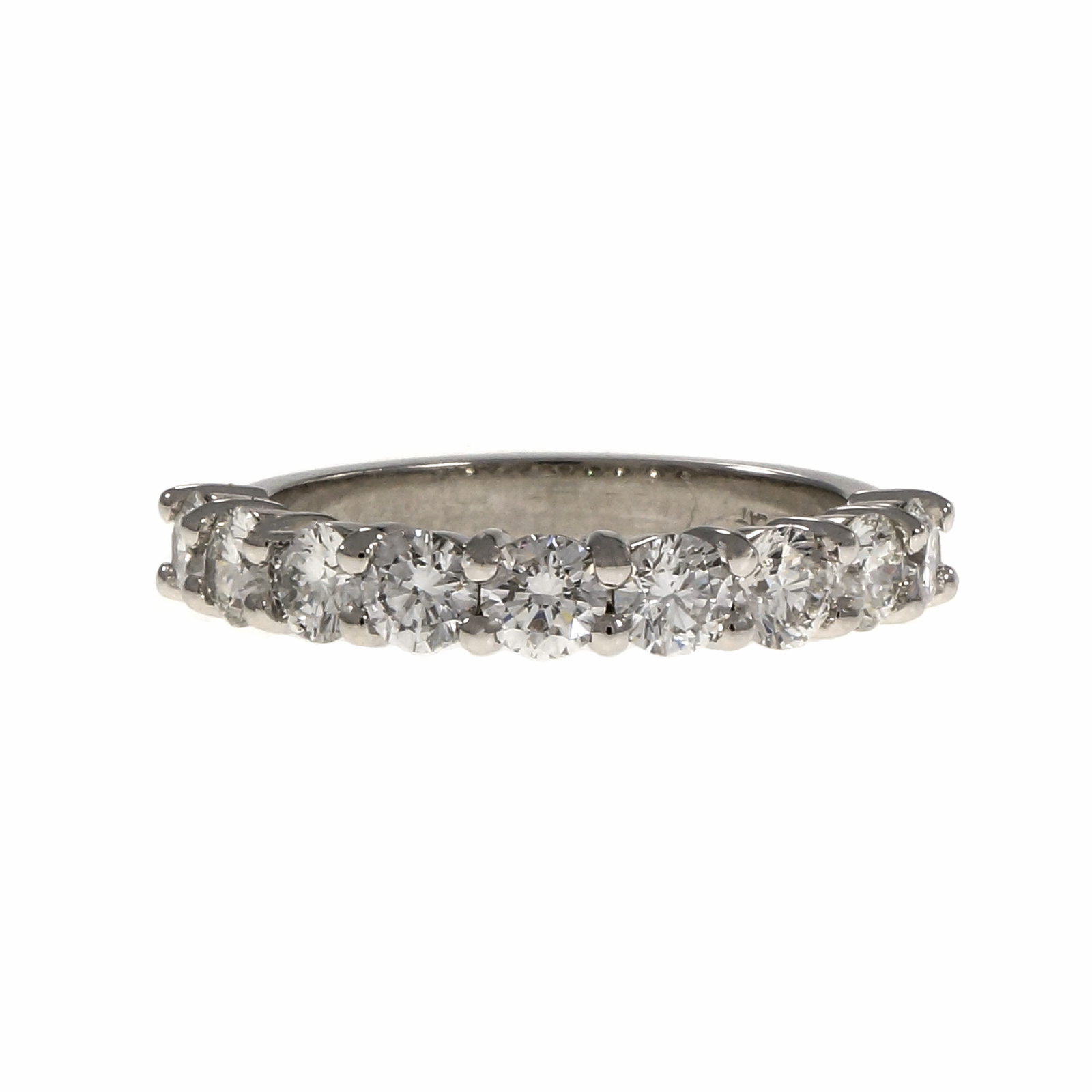 Peter Suchy Common Prong Diamond Wedding Band Ring Platinum