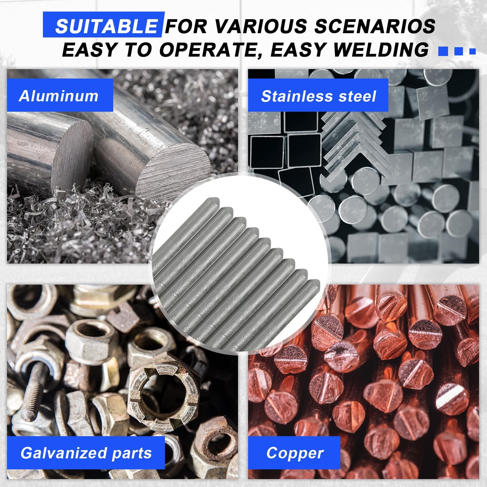24 Pcs Low Temperature Universal Welding Rod Sticks Metal Easy Melt Low Melt …