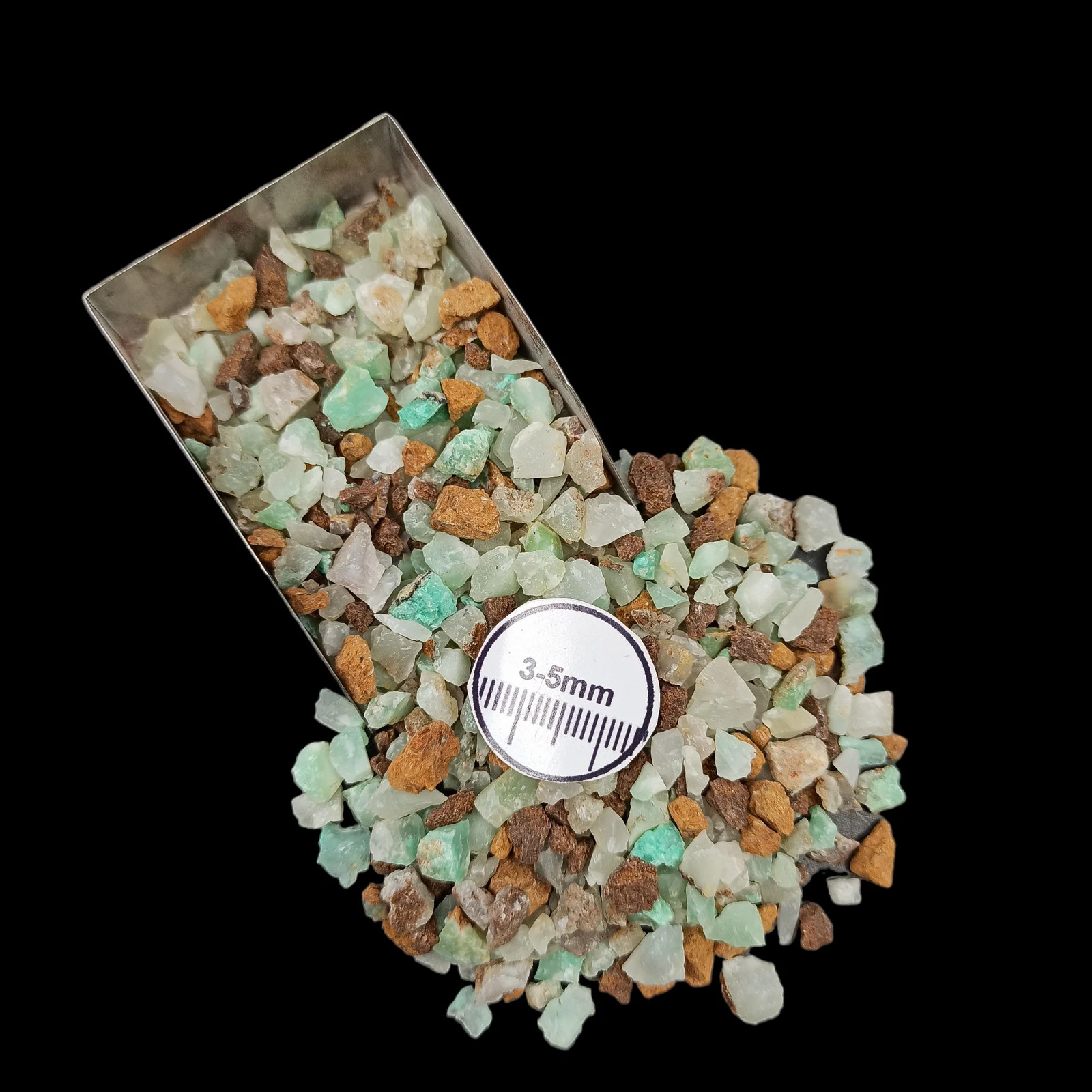 Chrysoprase Coarse Gemstone 3-5mm for Bottles Home Decor