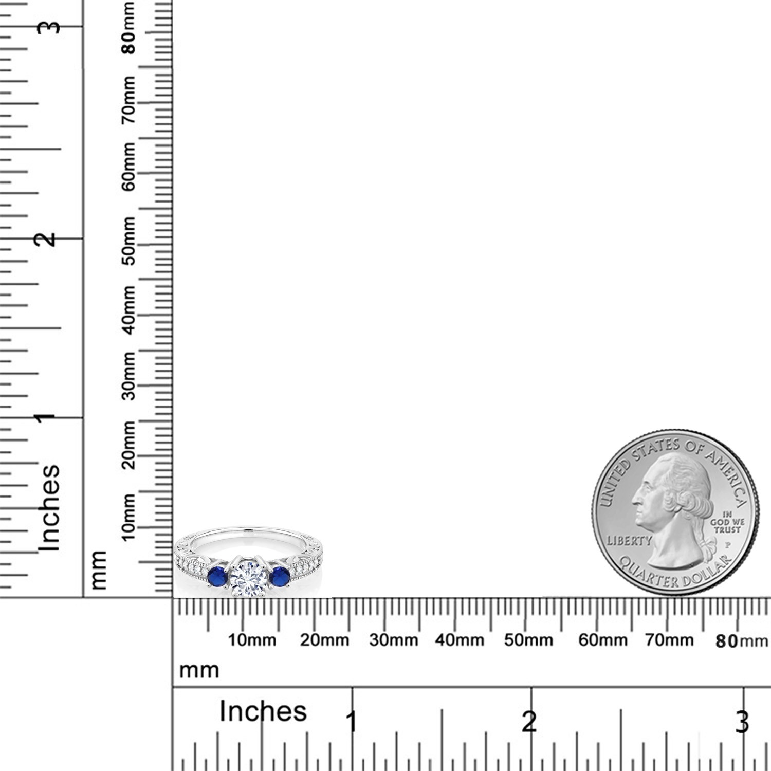 925 Silver Moissanite 0.50ct DEW