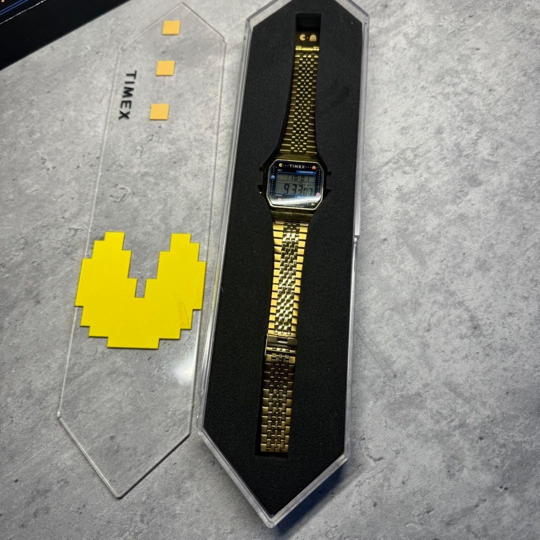 TIMEX T80 PACMAN Limited 40th Anniversary Digital Watch Metal Bracelet
