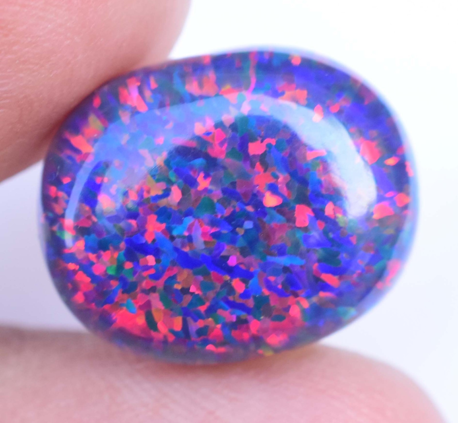 10.00 CT Natural Ethiopian Black Fire Opal Certified Very Rare Precious Gemstone