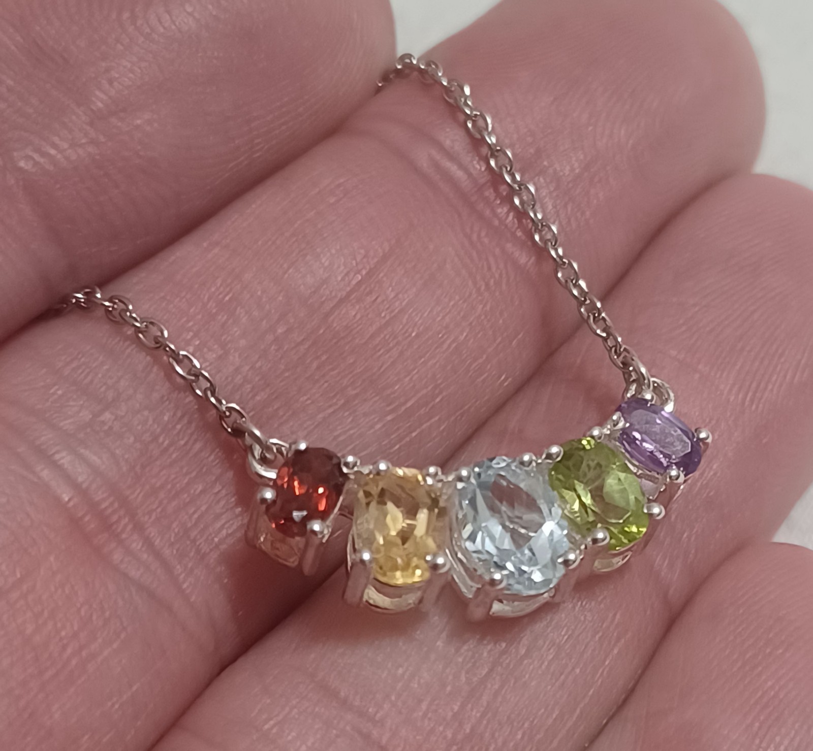 Beautiful STS Sterling Silver & Gemstone Necklace, +Gemstone STS KARIS Bracelet