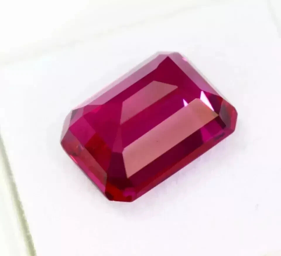 Natural 30 Ct Pink Sapphire Emerald Cut Ceylon Certified Loose Rare Gemstone