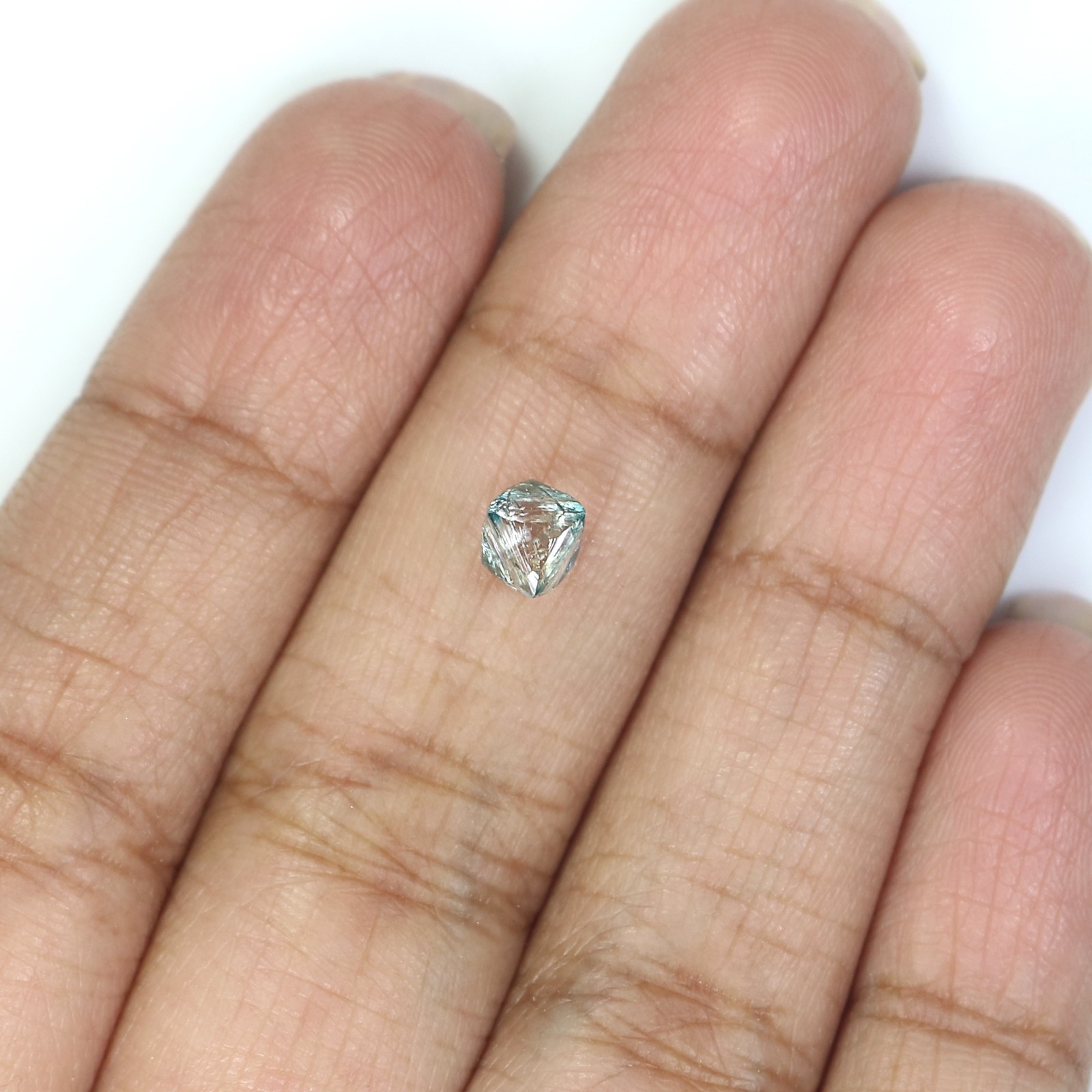 1.06 CT Natural Loose Rough Cut Diamond 6.40 MM Blue Color Rough Diamond N2624