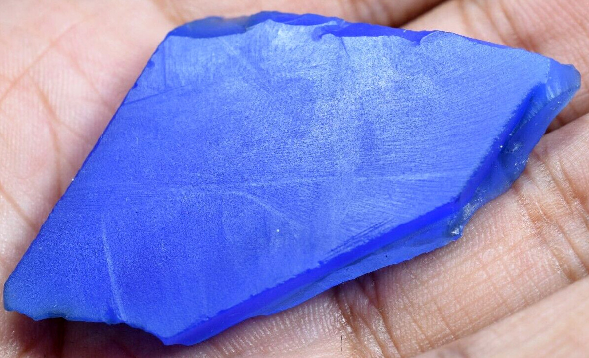 80.85 CT Natural Blue Chalcedony Brazilian Superb Untreated Slab !!!!