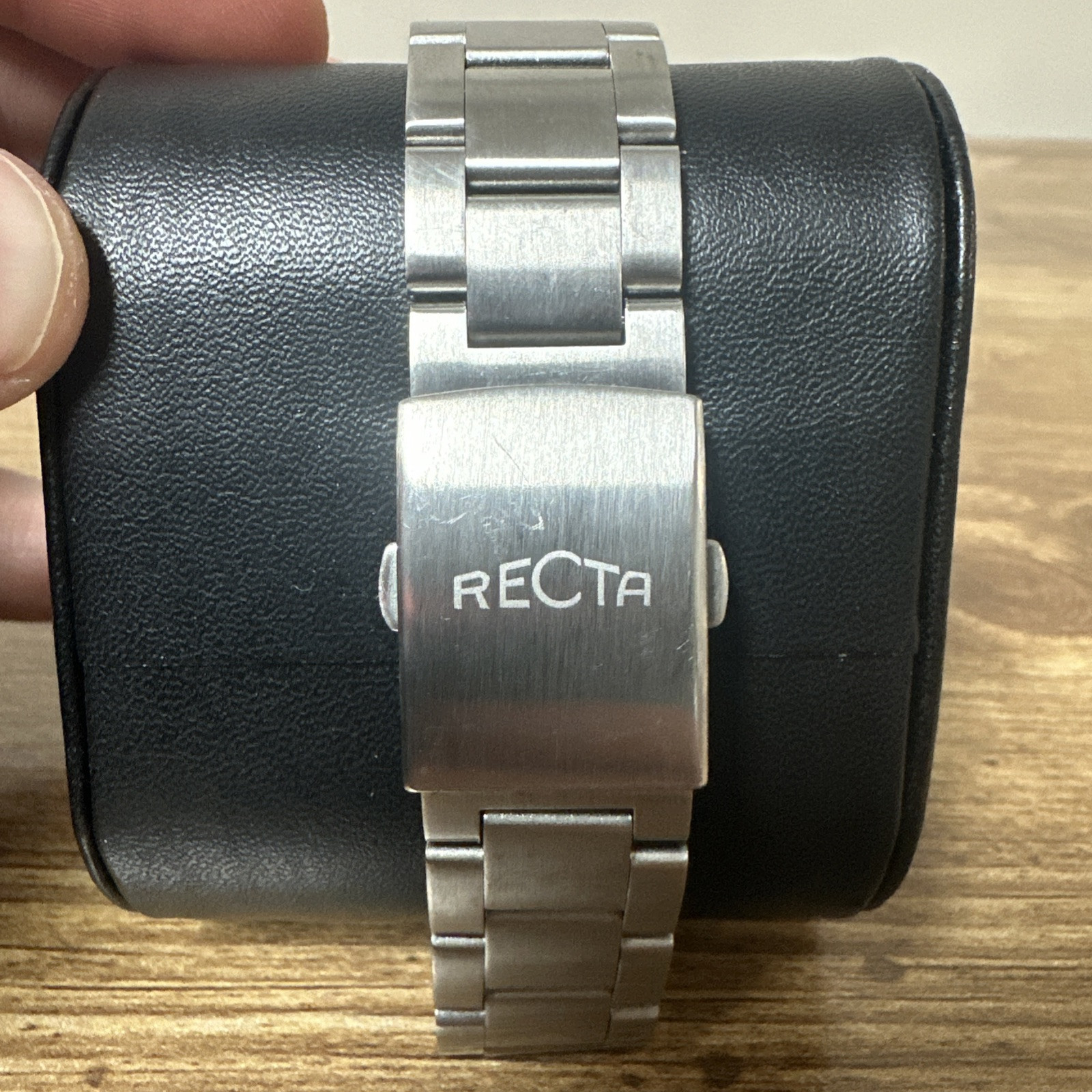 Recta Cavalier 3 Hands Date Maroon RT-3002 Japan Movement Water Resistant 50M