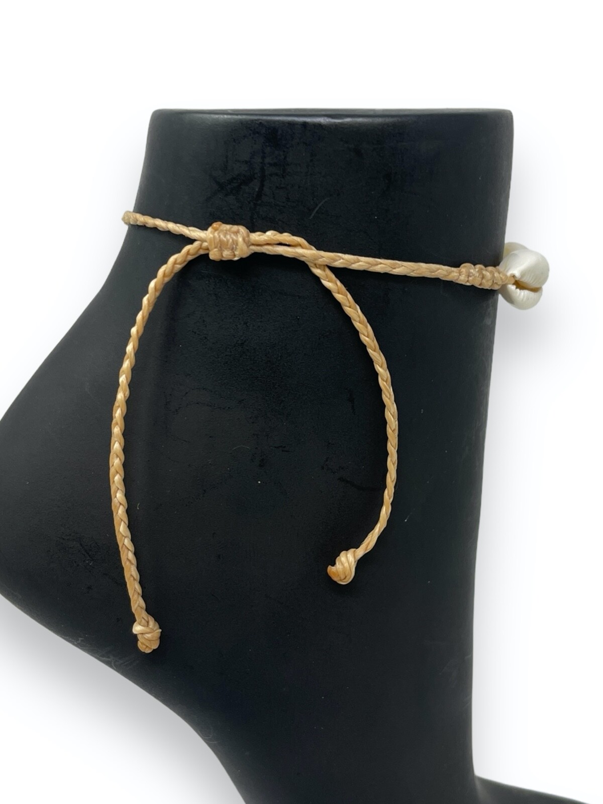 Adjustable Cowrie Shell Bracelet/Anklet – Versatile Handmade Seashell Jewelry