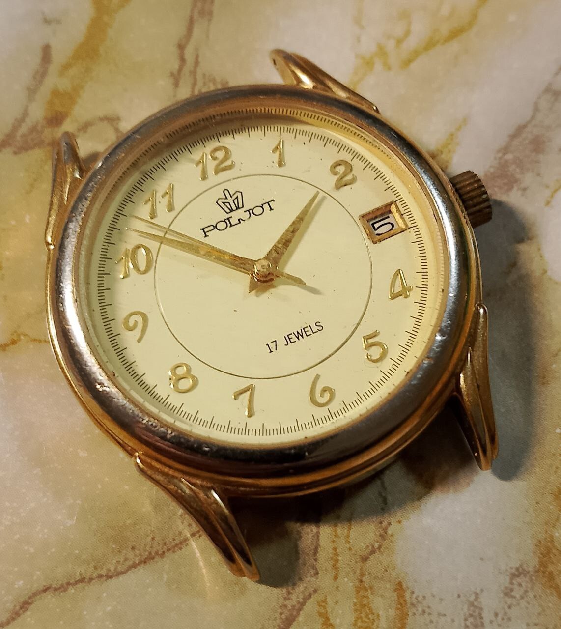 POLJOT 2614 Vintage Russian Mechanical Wristwatch 17 jewels USSR Serviced