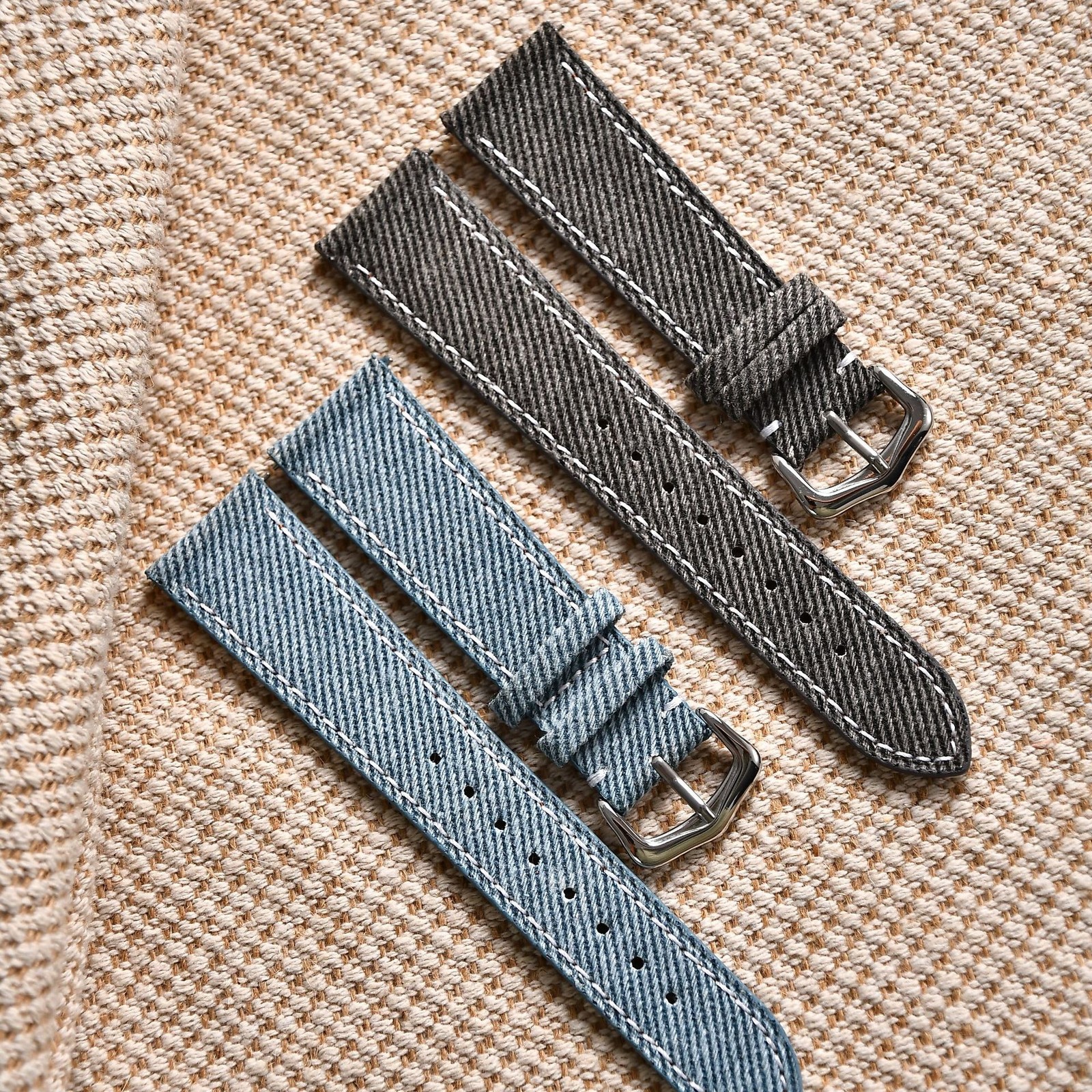 Quality Nylon Canvas Genuine Watch Straps Mens Pin Buckle Wristband 18 20 22mm