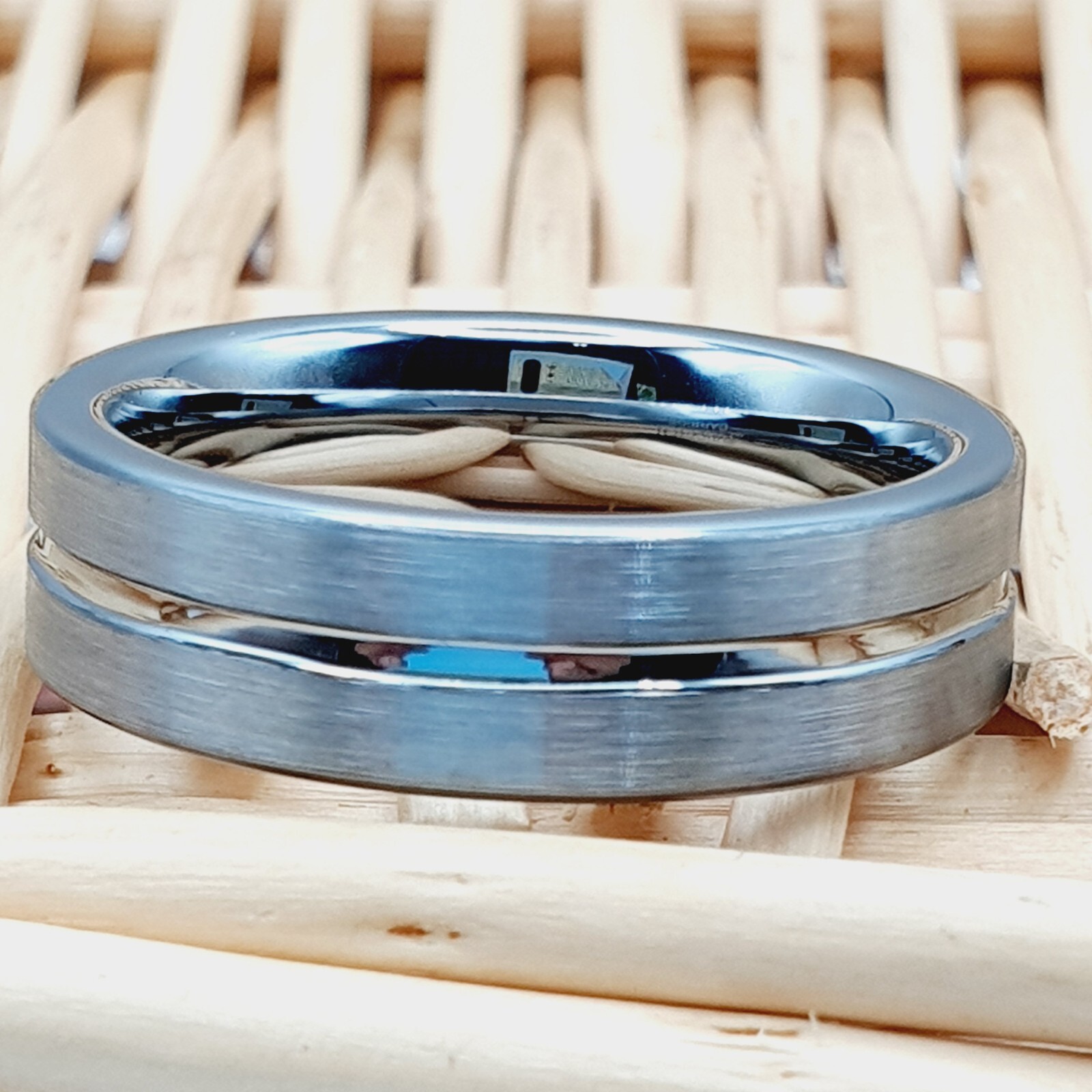 Unisex Promise Matte Finished Couple Ring Engagement Ring Anniversary Women Band