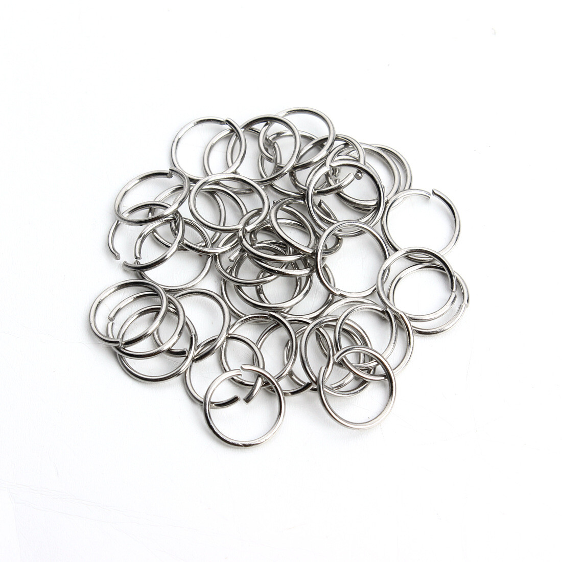 200pcs/lot Stainless Steel 3/4/5/6/7/8/10mm Open Jump Rings Connectors Findings