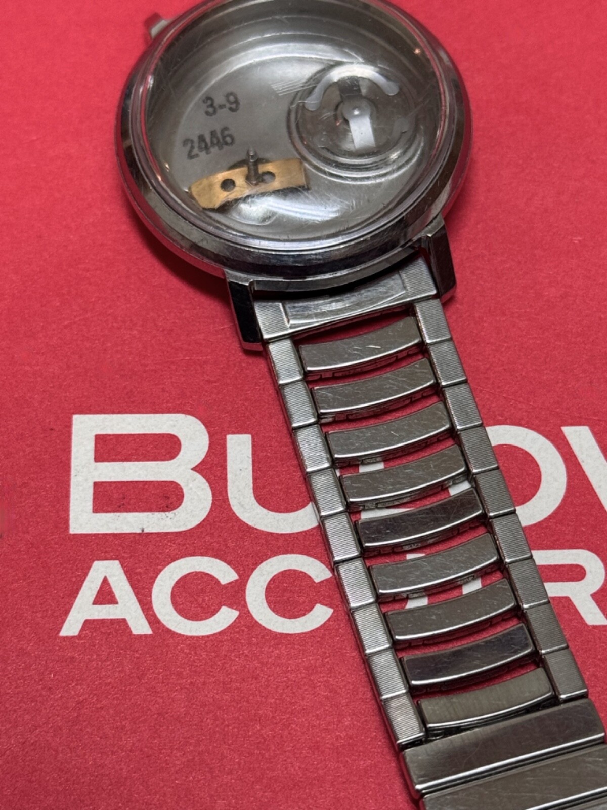 Admiral USA 1960s ladder band Bulova Accutron size stretch type 17.4mm 11/16