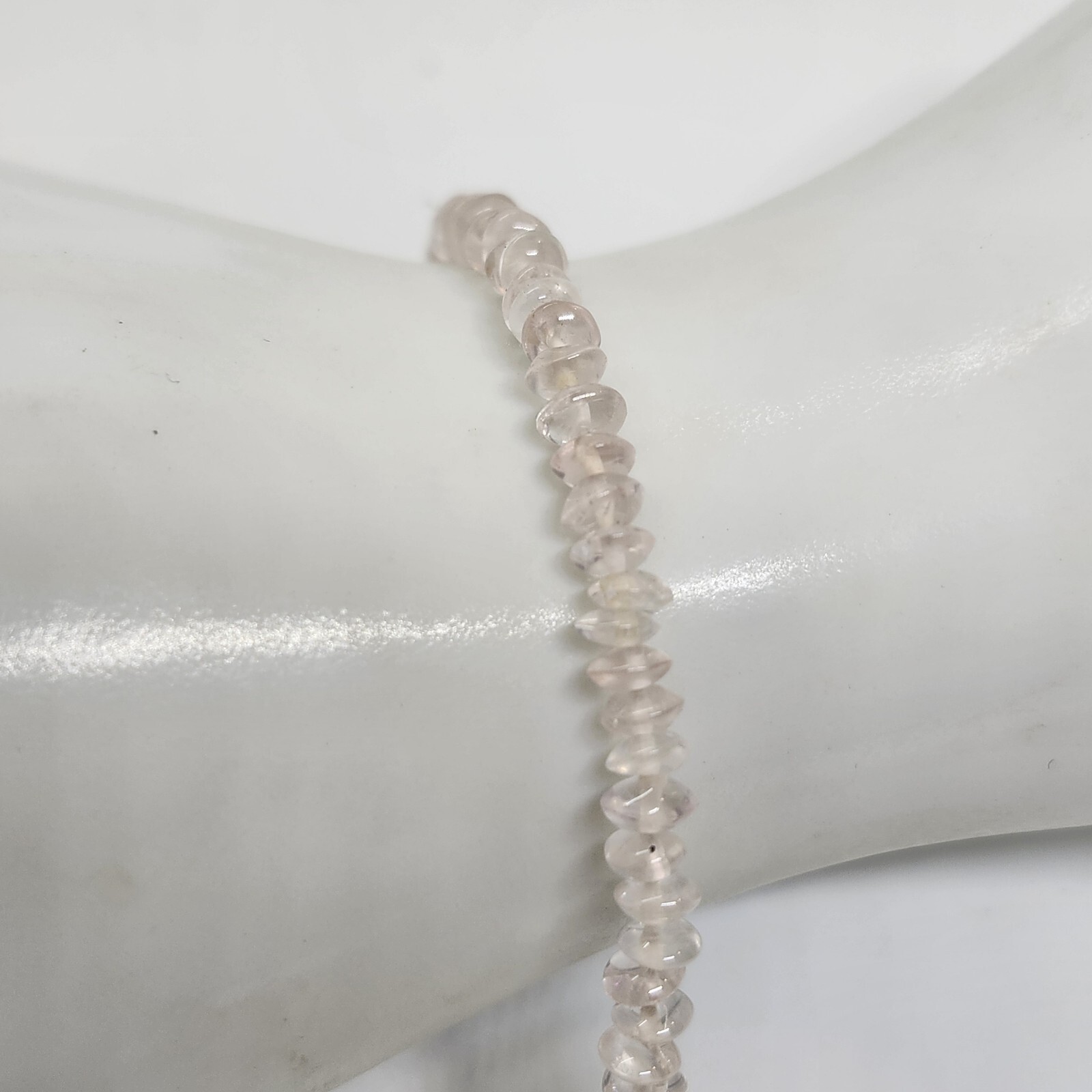 Rose Quartz Bracelet Roundelle Cut