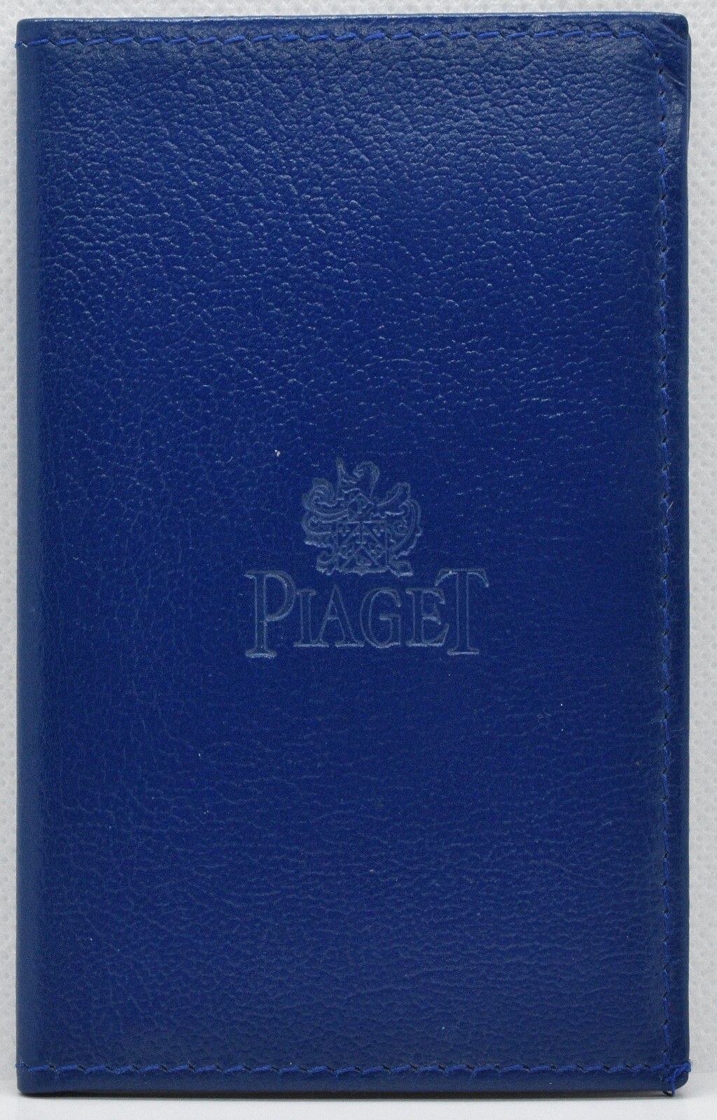 Piaget Blue Leather Folder For Watch Certificate Warranty Papers Manual