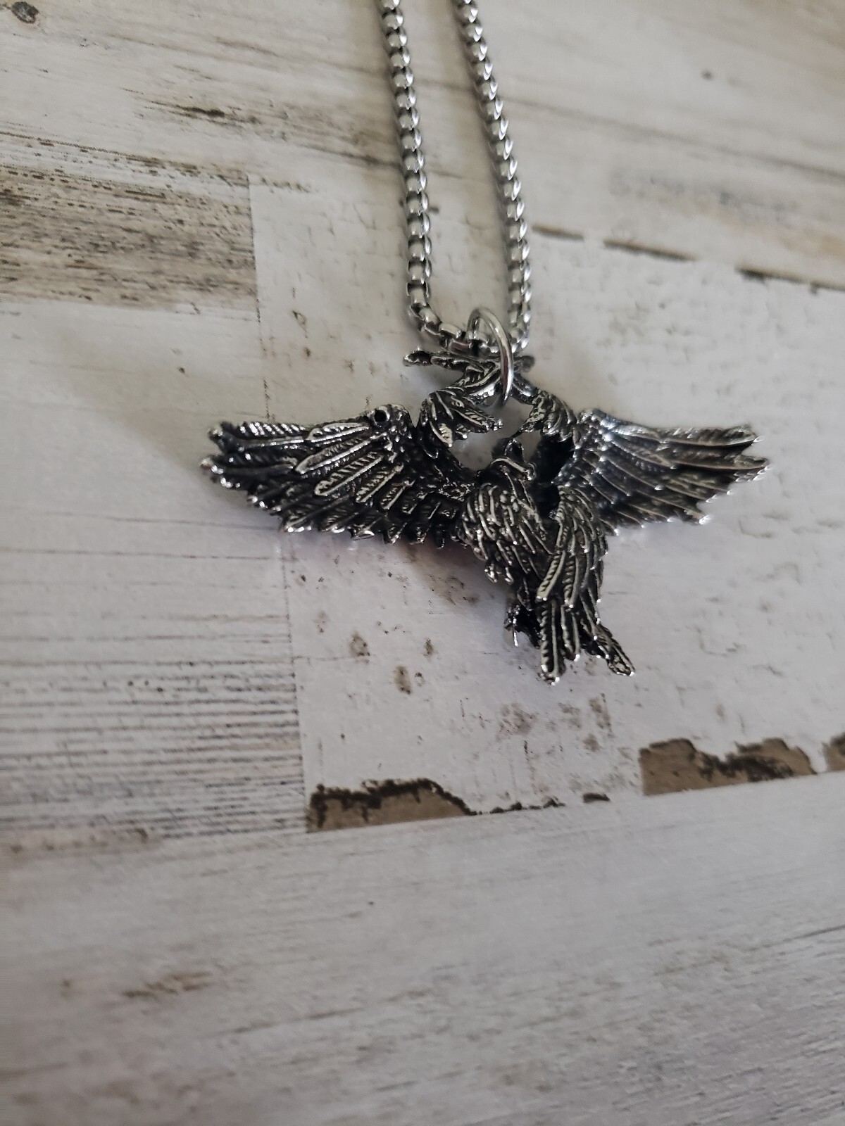 Wings necklace angel wing silver jewelry bird love gift spiritual men woman
