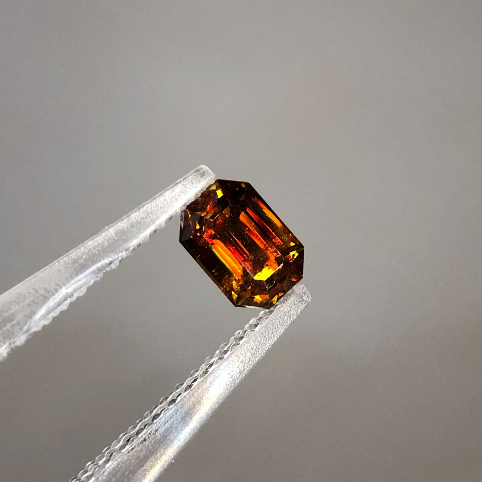 0.60 Ct Natural Full Fire Sphene Titanite Fancy Cut Gemstone For Jewellery