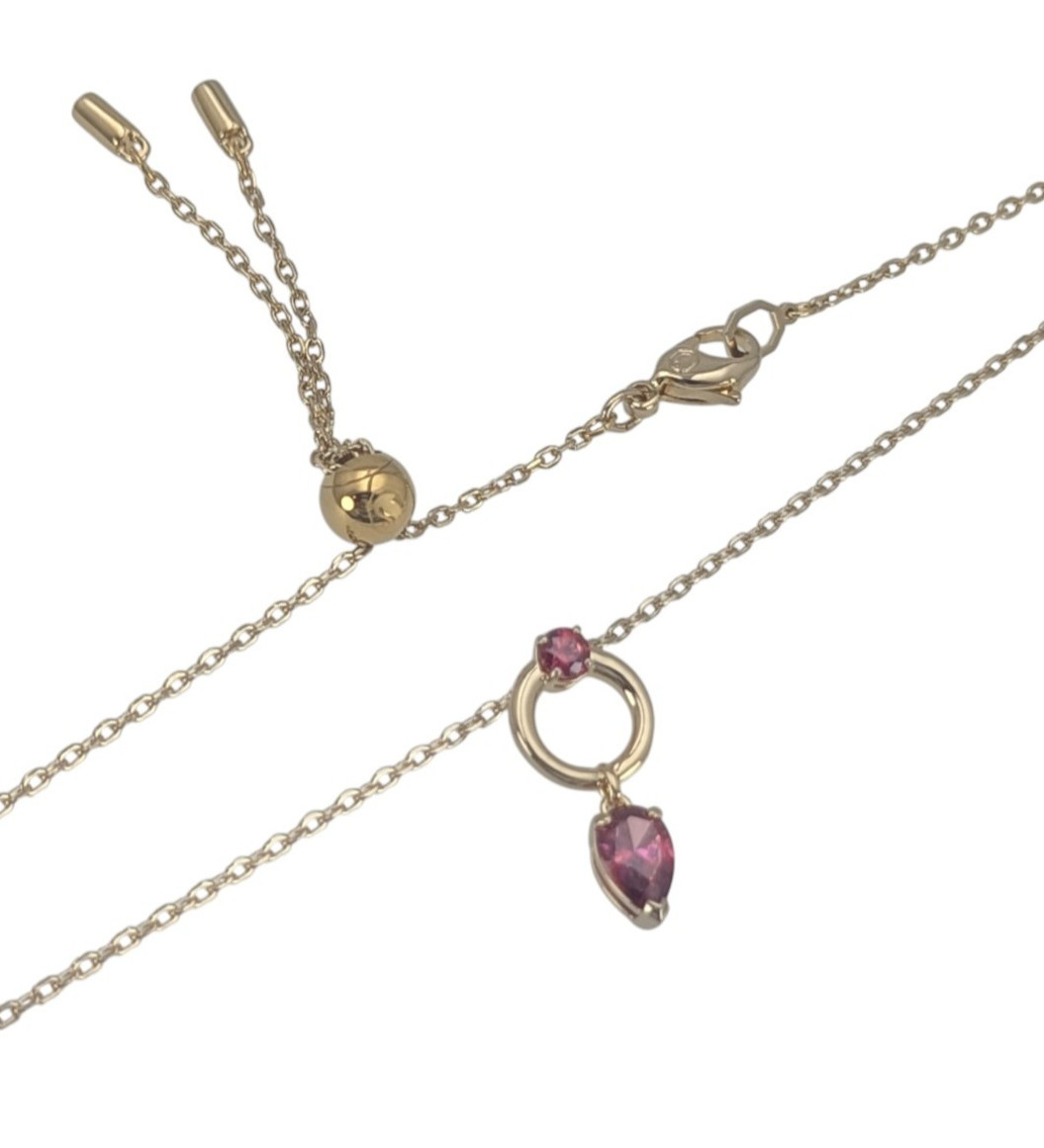 New 100% Authentic SWAROVSKI Gold Chain Red Mesmera Pendant Necklace 5732487