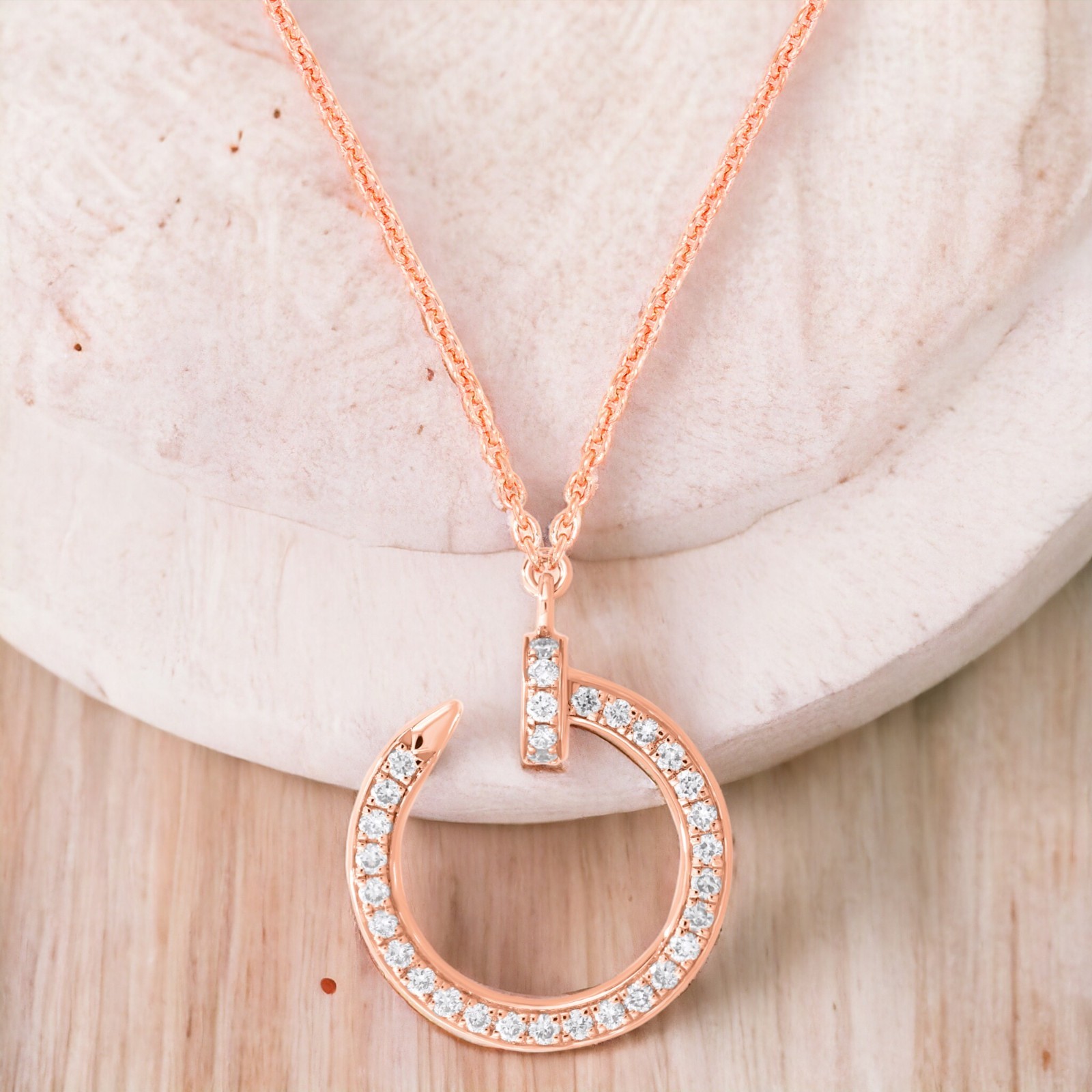 0.35 Ct Round Cut Lab Grown Diamond Pendant Necklace Sterling Silver Women Gift