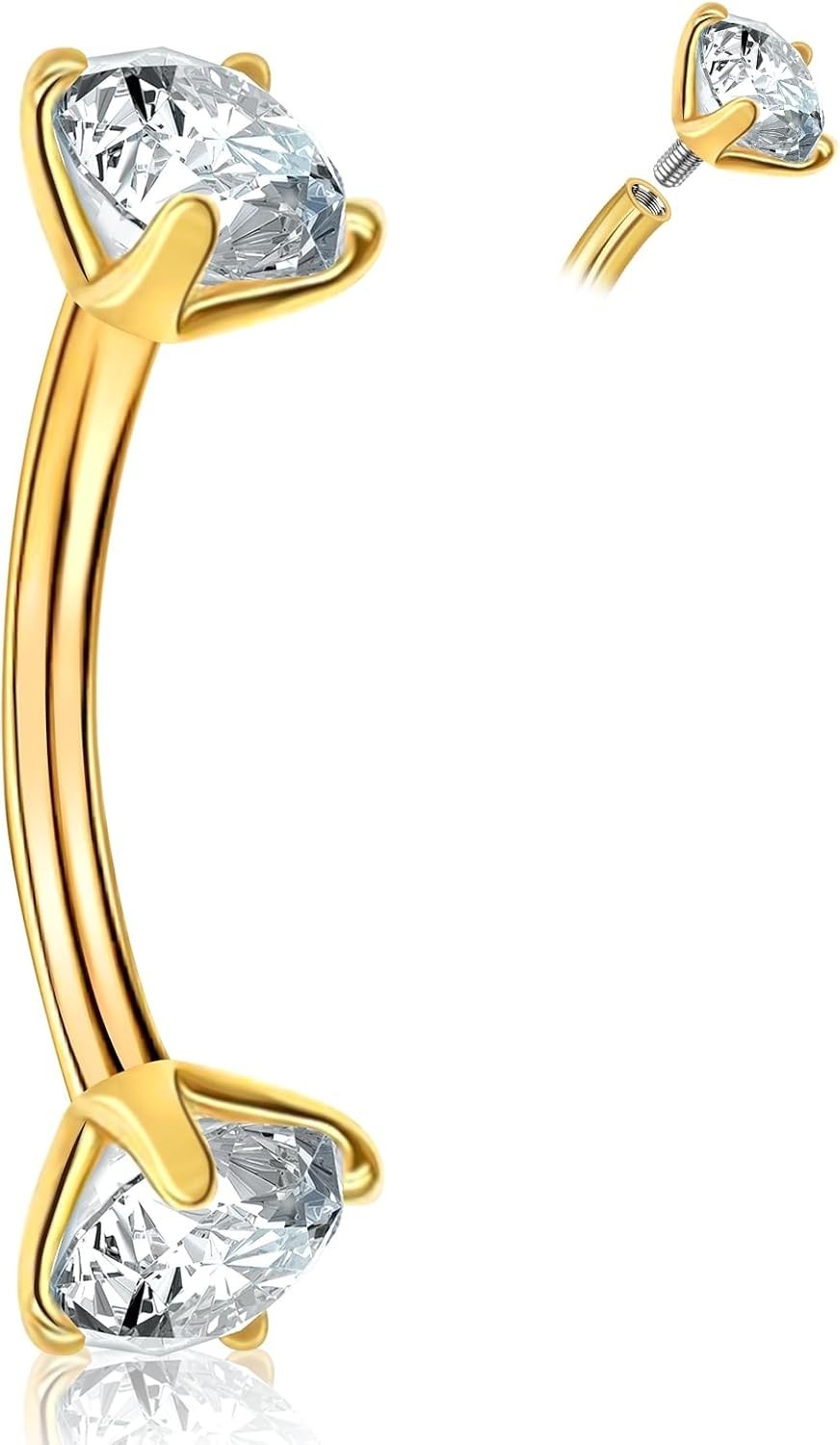 Beautiful 14G Belly Button and Lip Piercing Rings – 3 to 12 Piece Collection