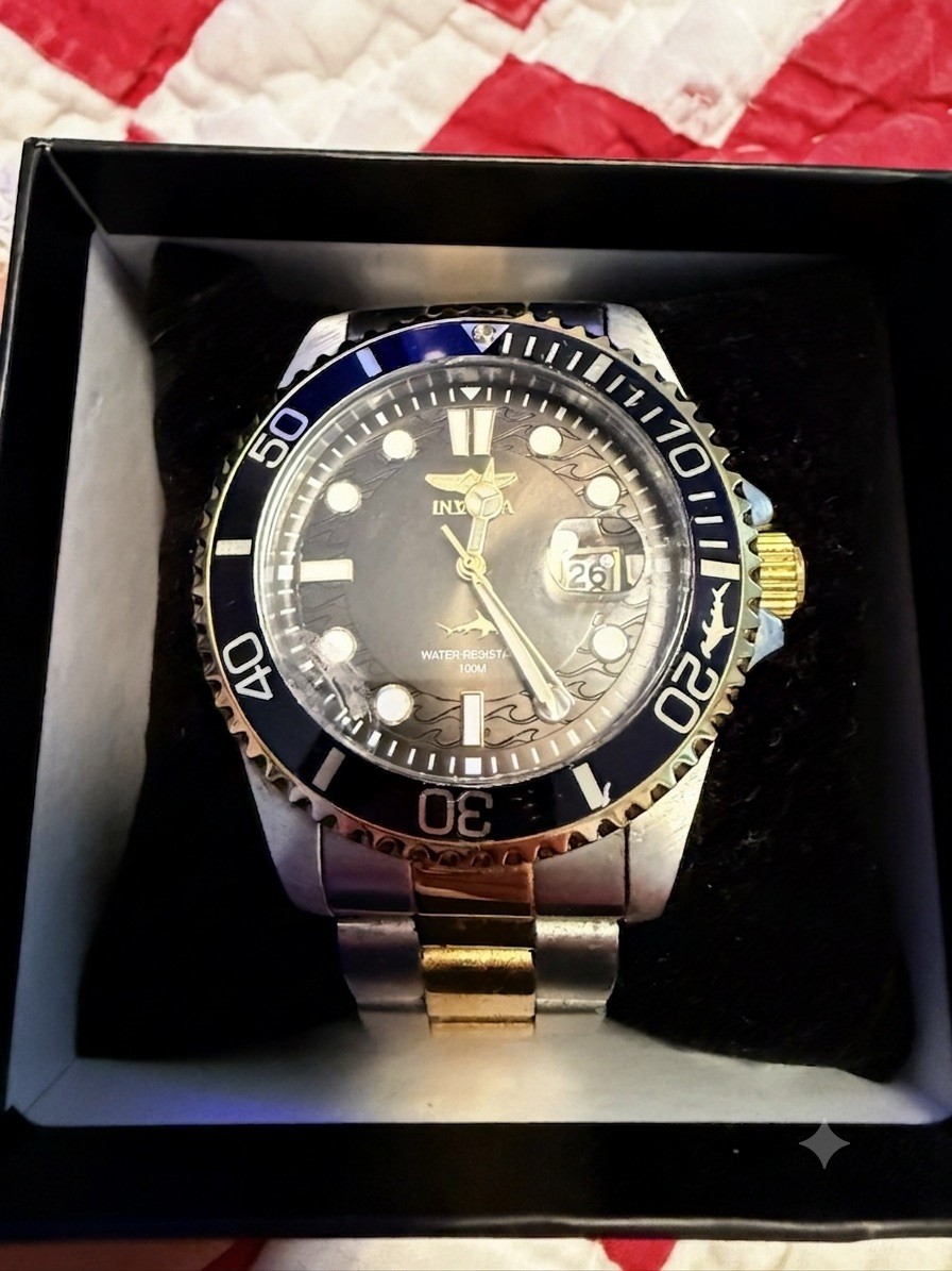 Brand New Invicta Pro Diver Currentwave Men’s Watch 43mm Steel Gold (30023) New