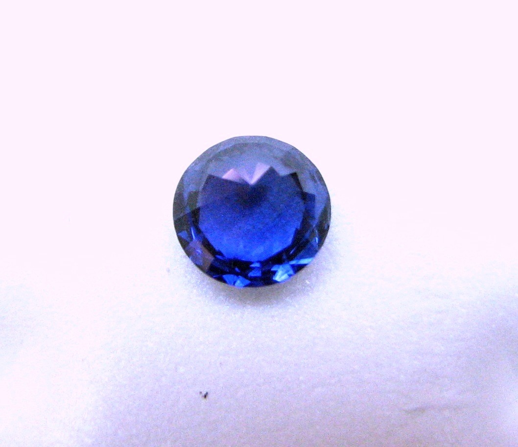Authentic Natural Fine Gem Round Blue Sapphire 5.6×3.6 MM, 0.82 Carat- RARE