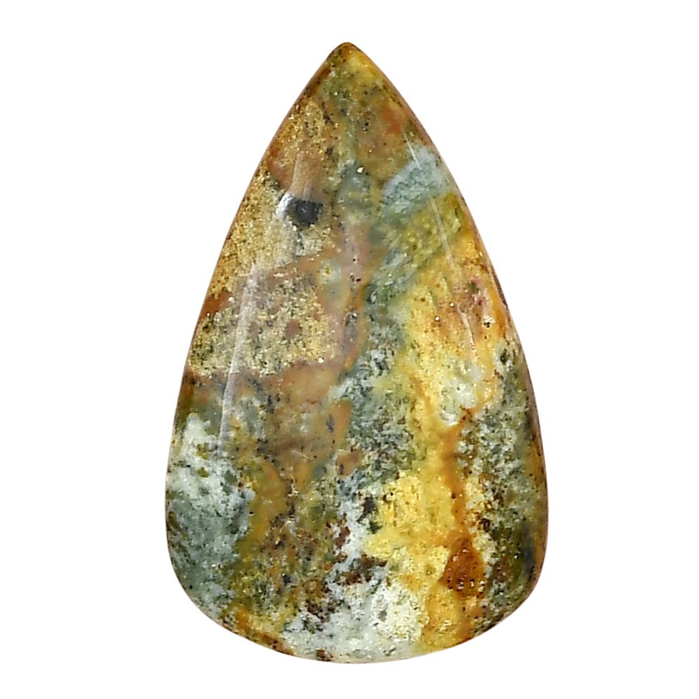 Natural Rocky Butte Picture Jasper 32.8×20.3×5.4 mm Pear Gemstone LS01786-25