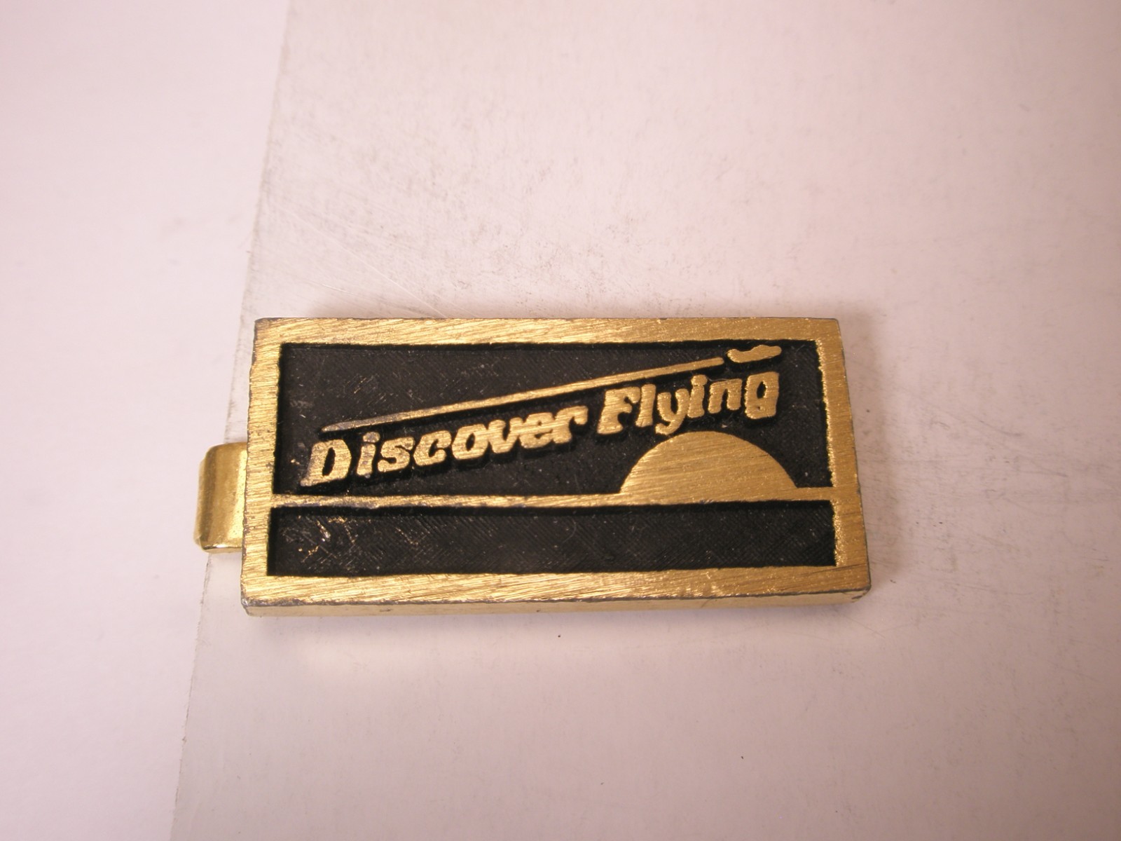 Discover FLying Vintage SMALL Tie Bar Clip pilot small airplane license craft