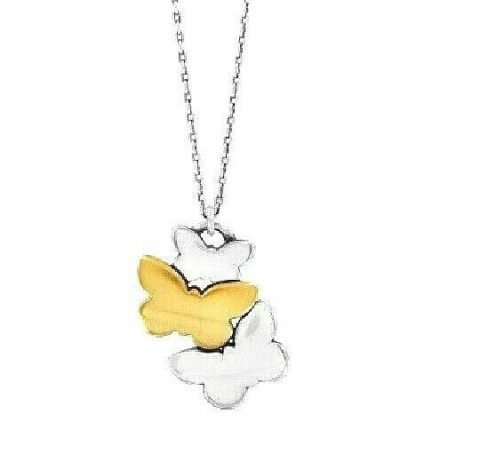 NWT Brighton WONDERWING Wonder Wing Butterfly Silver Gold Necklace MSRP $38