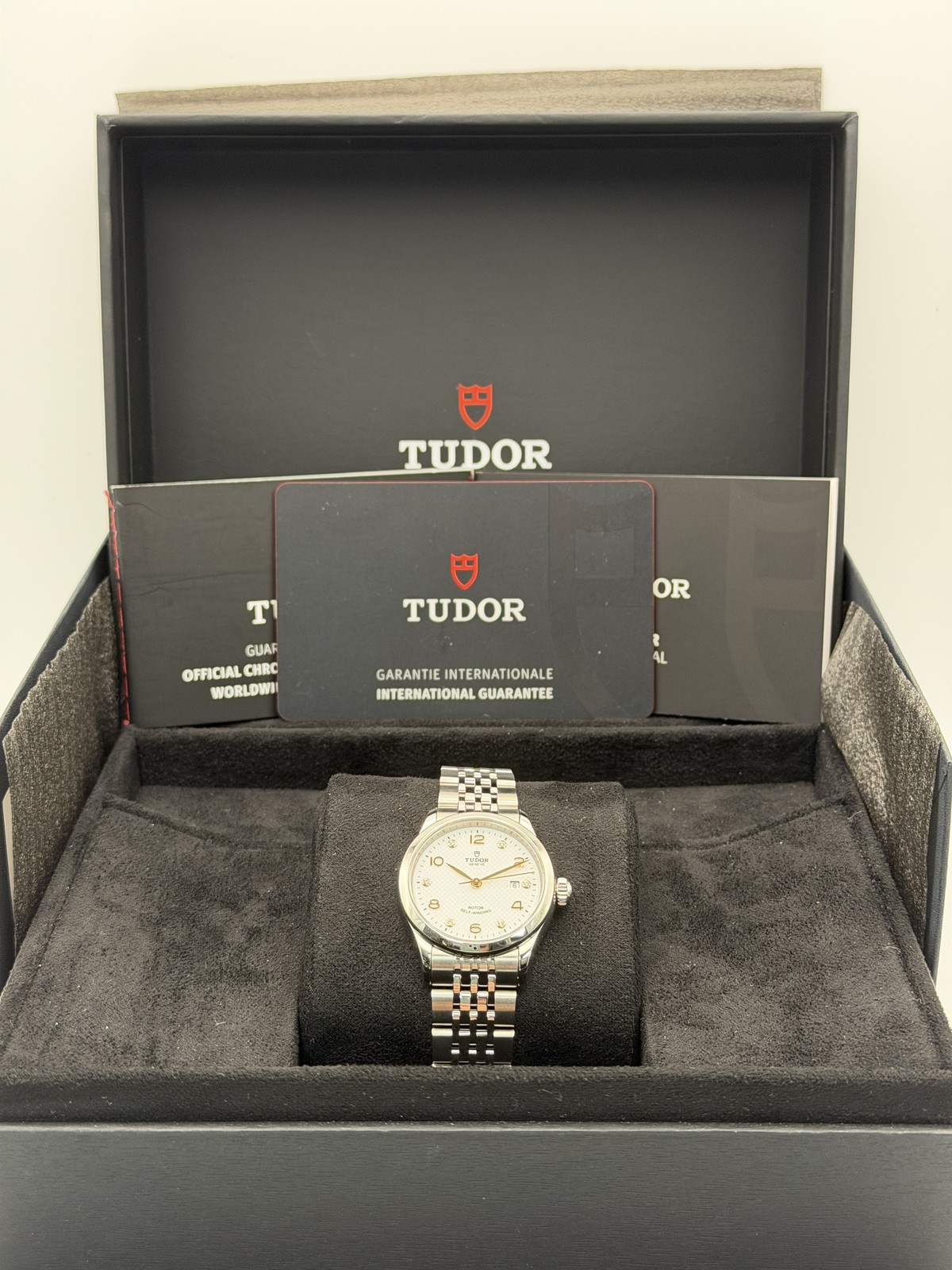 Tudor 1926 28mm M91350-0013 White Dial Steel Automatic Unworn Box Card
