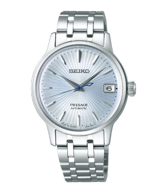 Seiko Presage Automatic Light Blue Dial Stainless Steel Women Watch SRP841 DISPL