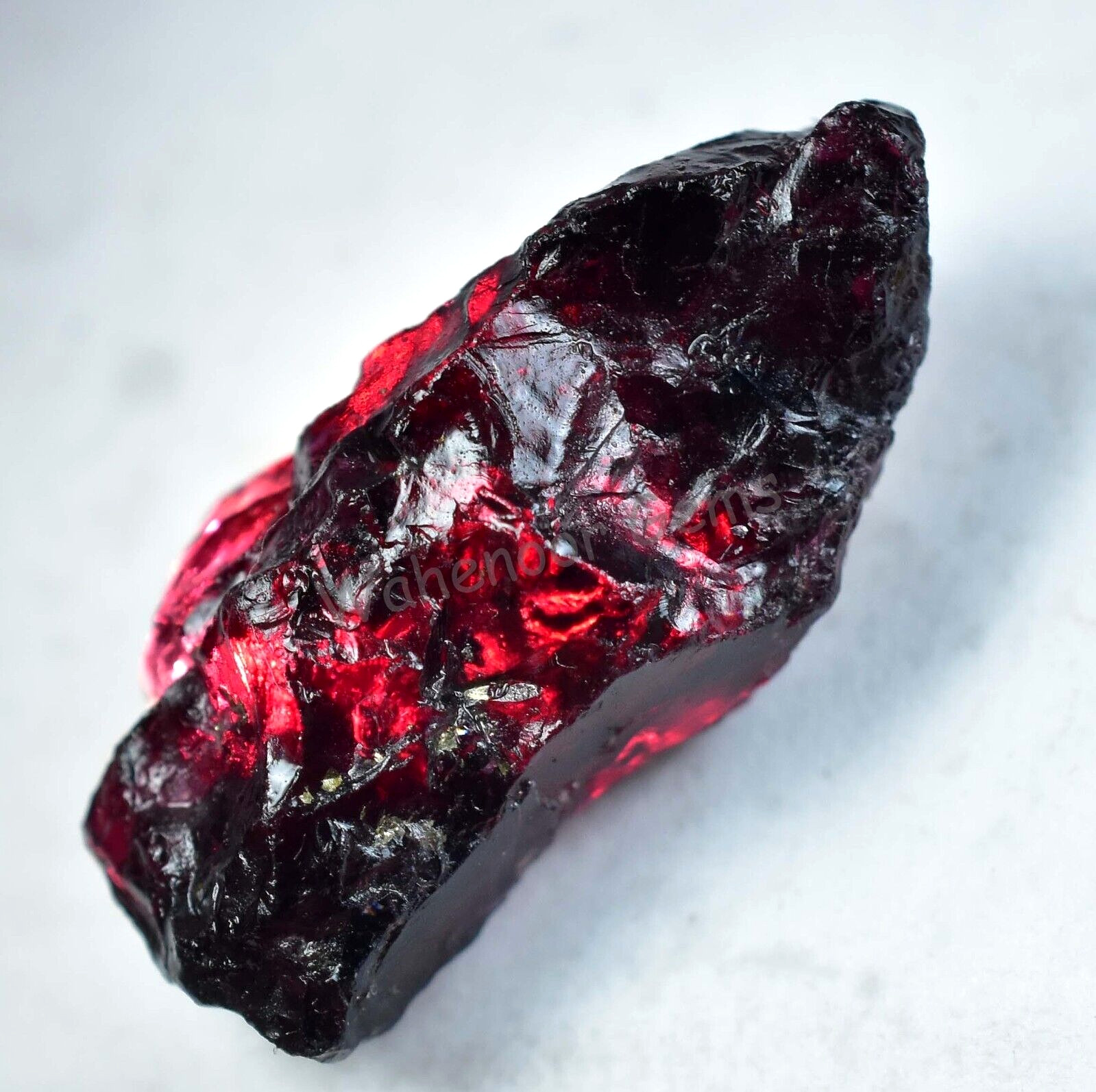 50.95 Ct Natural Red Brown Painite Rough Facet Top Quality Mogok AGL Certified